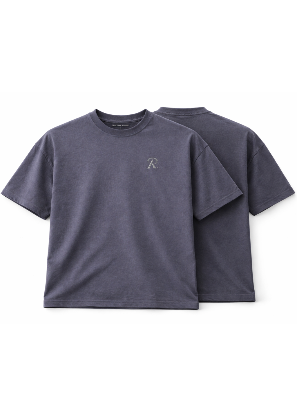 Polera Boxy BASICS Steal Grey