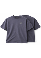 Polera Boxy BASICS Steal Grey