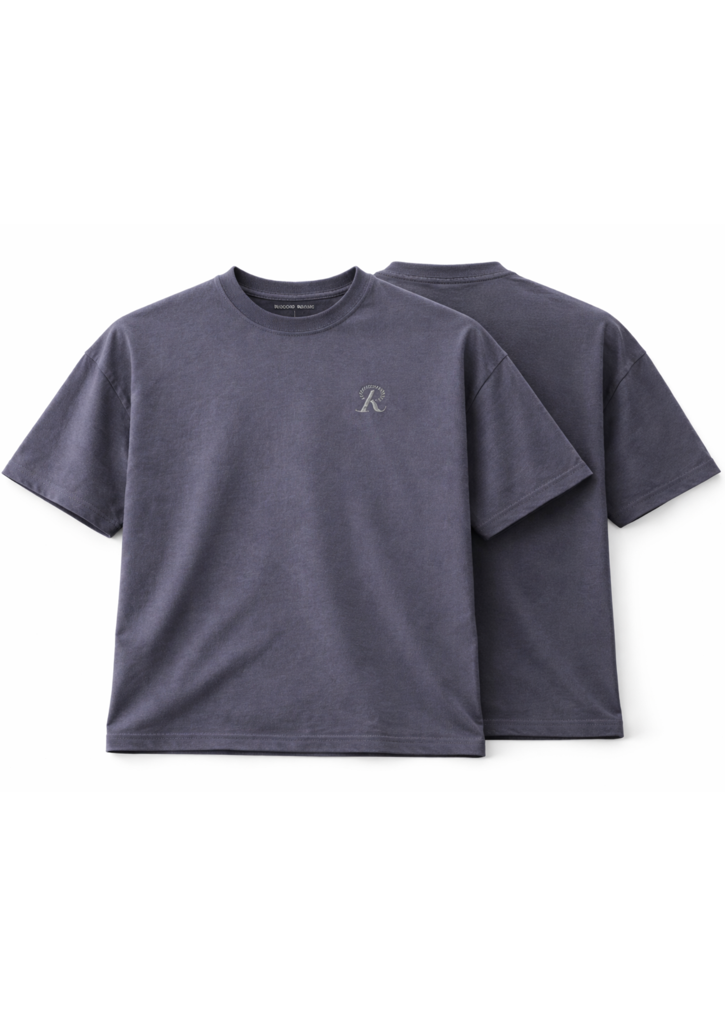 Polera Boxy BASICS Steal Grey