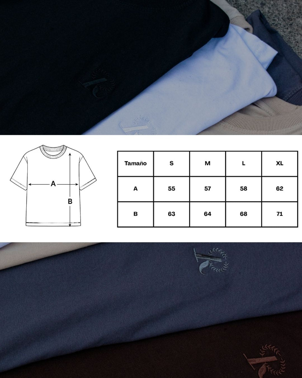 Polera Boxy BASICS Steal Grey